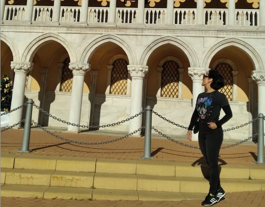 Vanessa Olivo Rossi em viagem